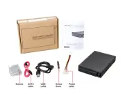 3.5" to 2.5" SATA HDD Hot Swap Bay Portable USB 3.0 External Enclosure Black