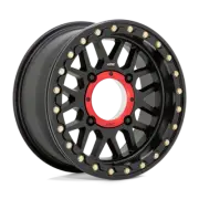KMC KS235 Grenade Beadlock ATV UTV SXS Wheel Rim 15X7 4X137 +10 Black