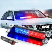LED Car Warning Light Front Windshield Warning Light 8LED Emergency Dash Strobe Lights Emergency Signal Lamp 3 Flashing