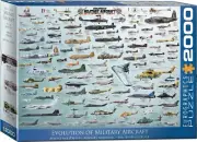 Evolution of Military Aircraft 2000 piece jigsaw puzzle 965mm x 685mm (pz)