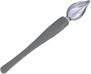 TOPPERFUN Saucier Drizzle Spoon Stainless Steel Decorating Spoon for Artistic Plating Comfortable Grip for Dessert Sauces Kitchen Accessory for Creative Food Presentation