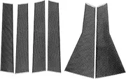 ATATNK Compatible for Honda CR-V CRV 2017 2018 2019 2020 2021 Carbon Fiber A-Pillar B-Pillar Decorative Car Accessories Exterior Cover Sticker(Brushed Aluminum)