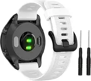 [Fleshy Leaf] Band for Garmin Forerunner 935/Forerunner 945/Forerunner 745,Compatible with Fenix 5/ Fenix 5plus/ Fenix 6/ Fenix 6 Pro/Approach S60,Soft Silicone 22mm Replacement Bands Strap
