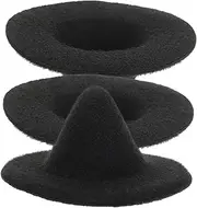 3pcs Mini Wizard Hat Small Halloween Witch Party Miniature Hats Doll Tiny Crafts Accessories Make Craft Decorations Festival Hat Black