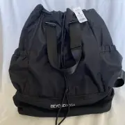 Beyond Yoga Bag Black Backpack Drawstring yoga Travel NWT