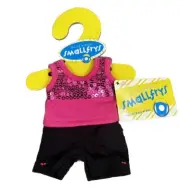 Build a Bear SMALLFRYS Pink Sequin Outfit