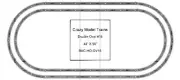 Bachmann E-Z Track HO Scale Double Oval #18 Basic Train Track Set - 44" X 98"