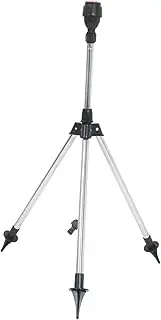 GALPADA 1 Set Heavy Duty Rotating Sprinkler with Metal Tripod Base for Large Area Coverage Lawn Watering Equipment for Gardens and Yards
