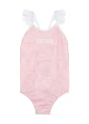 Versace Kids Printed Logo Swimsuit - Pink Light - 36 Mon (36 Months) 36 MON (36 months)