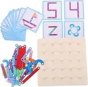 1Set Educational Geoboard Graphical Learning for Fine Motor Skills Development Safe Material for Creative Play and Pattern Recognition