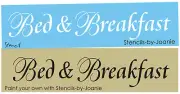 Joanie Stencil Bed Breakfast Country Family Home Cabin Retreat Inn Shabby Signs