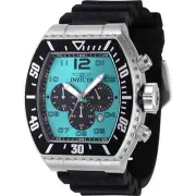Invicta Men's Watch Pro Diver Chronograph Turquoise, Black Dial Strap 47285