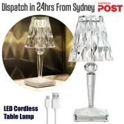 LED Bedside Table Lamp Cordless Touch Control Dimmable Night Lights Rechargeable
