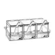 Clear Seasonings Spice Pots Containers Spoon Condiment Newborn