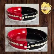 9" Elegua Clay Plate Cazuela Freidera Plato De Barro Yoruba Orisha Eleggua