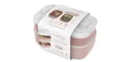 Bentgo Classic Adult Bento Box, All-in-One Stackable Lunch Box Container Pink