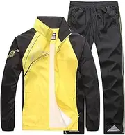 [WFEI] Men Sets Clothing Casual Sportswear Tracksuits Sweatshirt Sets Gyms 2PCS Jacket+Pants Male Spring Autumn Suits