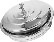 NOLITOY Holy Tableware Communion Cups Plate Holy Communion Plate Christmas Dessert Plates Baptism Tableware Party Plates Stainless Steel Tray Church Supplies Silver Stainless Steel