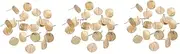 [COHEALI] Sets Flat Back Earring Findings Gold Alloy Earring Posts for Ladies Pc