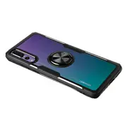 Scratchproof TPU + Acrylic Ring Bracket Protective Case For Huawei P20 Pro(Black)