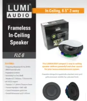 LUMI AUDIO | 6.5" 2-WAY FRAMELESS CEILING SPEAKER