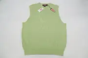 Vineyard Vines Mens Sweater Albatross Vest Iguana Green Cotton Merino Wool NEW