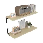 Deep Floating Shelves for Wall Set of 2, Wall Bookshelf, 31.5" W x 12" D Long