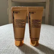 2x Peter Thomas Roth Potent C Brightening Vitamin C Moisturizer 0.25oz Each MINI