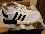 Adidas Unisex Kid's NMD_R1 Knit Low JQ2 Cloud White EG7258 SZ US:7Y/8.5W