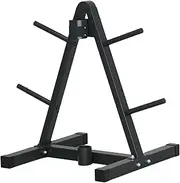Frediuo Weight Plate Rack Weight Plate Tree Organizer Metal Versatile Stable Storage Stand Barbell Storage Rack for Home Gym Training