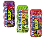 [Perfetti Van Melle] Mentos Sour Gum (10x30g) - Grape