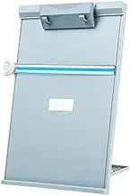 Angoily Portable Student Book Holder Stand Reading Rack for Hands Use Light Grey Document Rack for Textbooks Cookbooks and Music Eye Protection and Neck Relief
