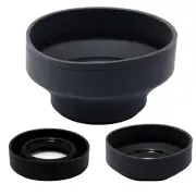 Refuelergy NEW 72mm 72 mm Rubber 3 Position Folding Lens Hood for Cameras
