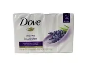 Dove Bar Relaxing - 4 x 3.75 oz - Lavender and Chamomile - 4 count