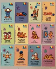 1990's Konica Garfield Horoscope Singapore phone card set of 12 mint! same no