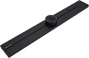 Wall Rail Socket, Track Power Strip, 600mm 32A 8000W Wall Mount Power Strip with 3 Movable AC Sockets, LED Indicator, Safety Valve for Living Room (3 Universal Outlets)