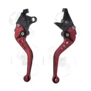 Red CNC Shorty Brake & Clutch Levers For Suzuki GSXR 1300 Busa 99+ Control Hand