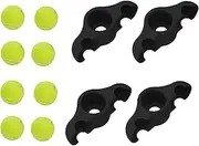 Indoor Cycling Snap Feet Adapters | Anti-Slip 8 Pack Tennis Balls Home Workout Equipment 4X | Stationary Bike Stand Core Rocker Feet, Core Workout Equipment