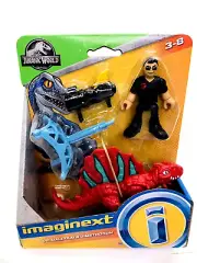 NOC Imaginext Jurassic World Dr. Malcolm Dimetrodon Dinosaur Figure 2018
