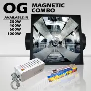 Magnetic ballast OG growlight reflector HPS lamp hydroponics (250,400,600,1000w)