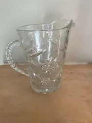 Decorative Cut Glass Pitcher