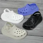 【米莉】折扣館 CROCS CLASSIC CRUSH CLOG 泡芙 洞洞鞋 厚底 增高 米白 奶茶 黑 女款涼拖鞋