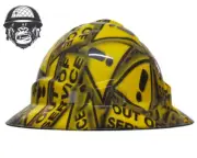 Custom Hydrographic Safety Hard Hat OUT OF SERVICE PRO CHOICE WIDE BRIM