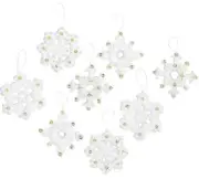 DIY Bucilla Elegant Christmas Snowflakes Holiday Felt Ornaments Kit