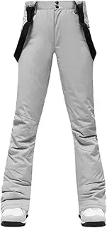 [Haitpant] Women Thicken Ski Pants, Winter Windproof Snow Pants, Outdoor Sports Snowboarding Warm Breathable Overalls