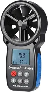 HP-866B Mini LCD Digital Anemometer Wind Speed Air Velocity Temperature Measuring with Backlight