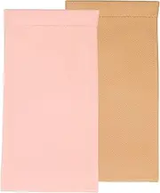 [sourcing map] 2pcs Sunglass Case Soft Leather Sunglass Pouch Squeeze Top Portable Eyeglass Case Travel Glasses Bag for Women Men, Khaki Pink, Khaki Pink, 7.09 inch