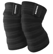Knee Wrap 2 Pack for Squats, Weightlifting, Powerlifting, Leg Press, and Cross T