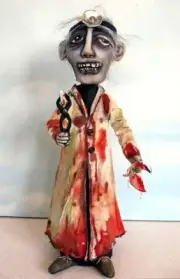 *NEW* CLOTH FOLK ART DOLL PAPER PATTERN "DENTIST" BY SUSAN BARMORE