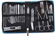 minkissy Manicure Tools Nail Clippers Set 26pcs Grooming Kit Stainless Steel for Men Women Boys and Girls